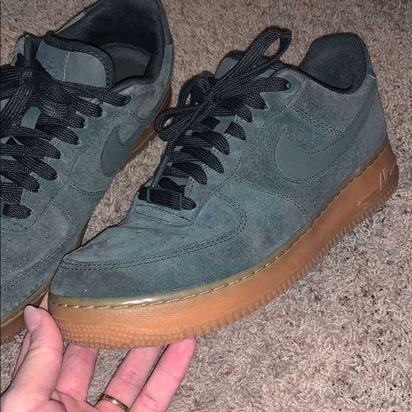 SUADE EMERALD GREEN AIR FORCE 1 - Picture 6 of 6